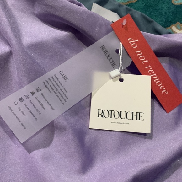 Rotouche Carrie Designer Purple & Grey Reversible Tube Top in Cosmic - Picture 8 of 9